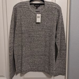 MICHAEL KORS PULL OVER CREW HEATHER GREY SWEATER  SIZE XL NWT💖